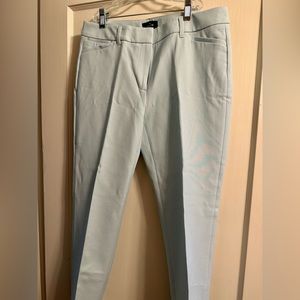 WHBM Lined Slacks Ankle Slim Light Blue sz 6